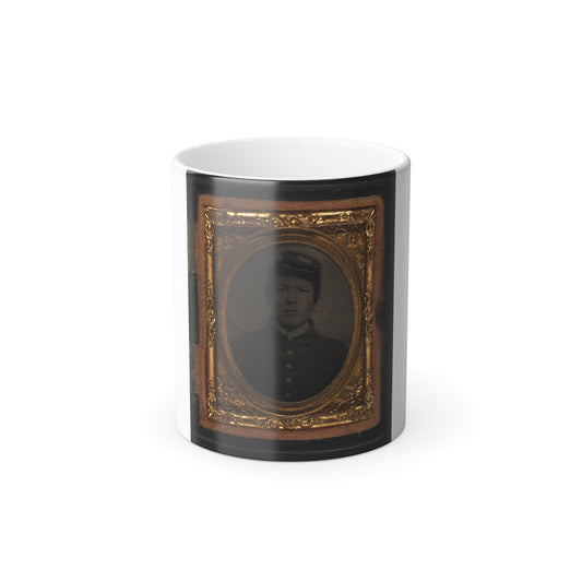 Unidentified Soldier in Union Uniform and Forage Cap(5) (U.S. Civil War) Color Morphing Mug 11oz-11oz-The Sticker Space