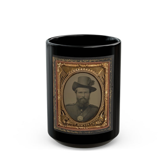 Unidentified Soldier In Union Uniform And Hardee Hat (U.S. Civil War) Black Coffee Mug-15oz-The Sticker Space