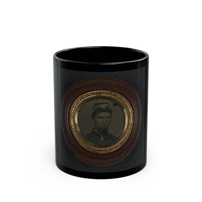 Unidentified Soldier In Union Uniform And Infantry Forage Cap (U.S. Civil War) Black Coffee Mug-11oz-The Sticker Space