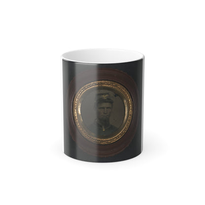 Unidentified Soldier in Union Uniform and Infantry Forage Cap (U.S. Civil War) Color Morphing Mug 11oz-11oz-The Sticker Space