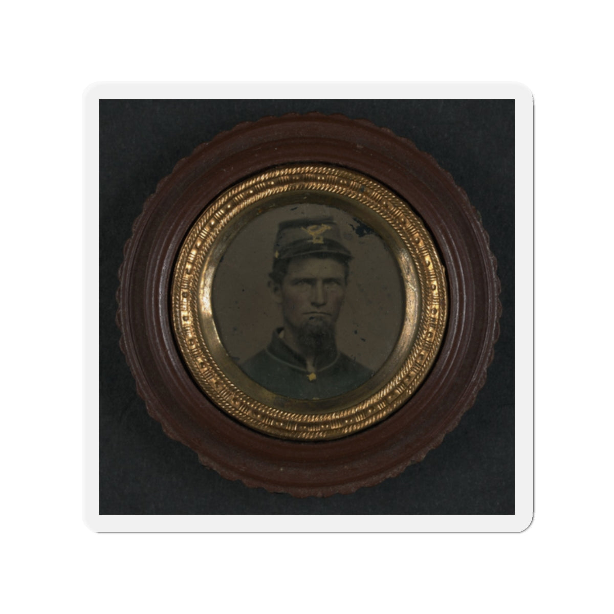 Unidentified Soldier In Union Uniform And Infantry Forage Cap (U.S. Civil War) Refrigerator Magnet-2" x 2"-The Sticker Space