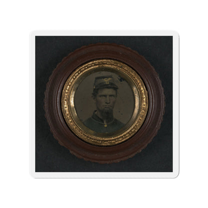 Unidentified Soldier In Union Uniform And Infantry Forage Cap (U.S. Civil War) Refrigerator Magnet-4" x 4"-The Sticker Space