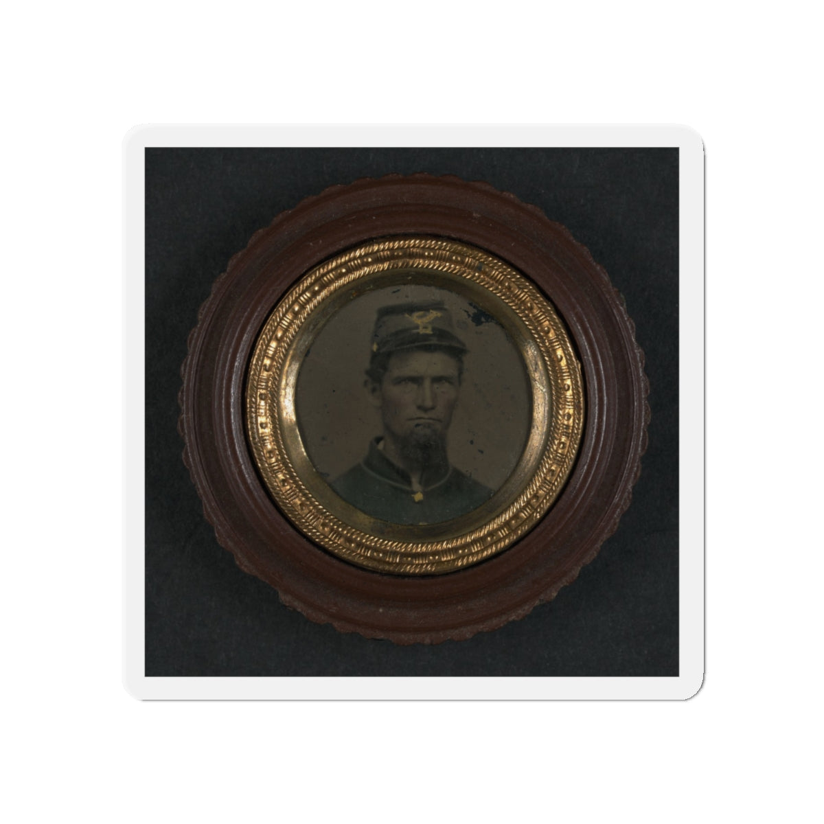 Unidentified Soldier In Union Uniform And Infantry Forage Cap (U.S. Civil War) Refrigerator Magnet-5" x 5"-The Sticker Space