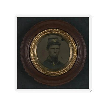 Unidentified Soldier In Union Uniform And Infantry Forage Cap (U.S. Civil War) Refrigerator Magnet 2 Inch Die-Cut - The Sticker Space