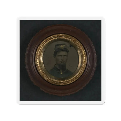 Unidentified Soldier In Union Uniform And Infantry Forage Cap (U.S. Civil War) Refrigerator Magnet 3 Inch Die-Cut - The Sticker Space