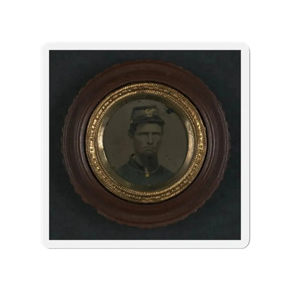 Unidentified Soldier In Union Uniform And Infantry Forage Cap (U.S. Civil War) Refrigerator Magnet 4 Inch Die-Cut - The Sticker Space