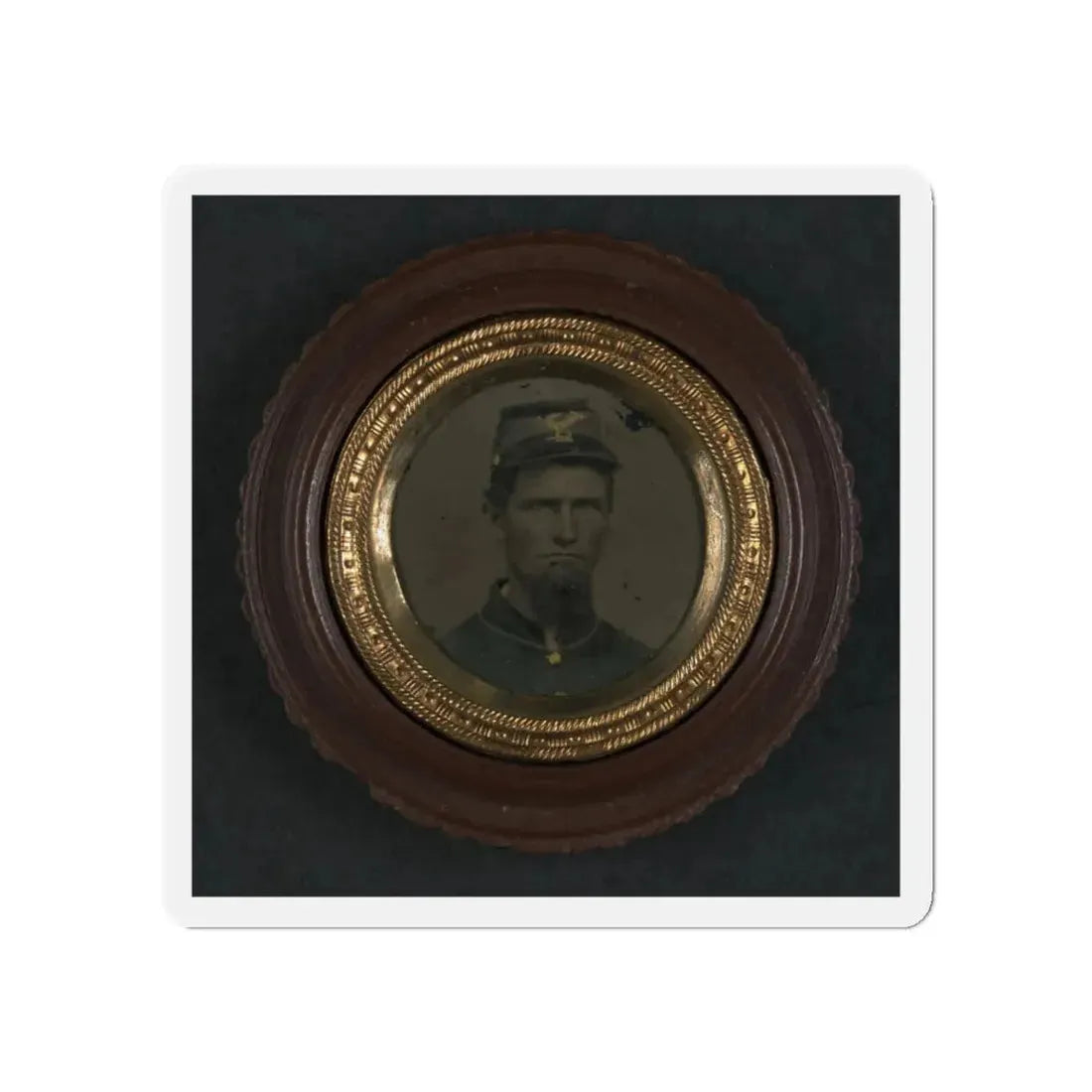 Unidentified Soldier In Union Uniform And Infantry Forage Cap (U.S. Civil War) Refrigerator Magnet 5 Inch Die-Cut - The Sticker Space