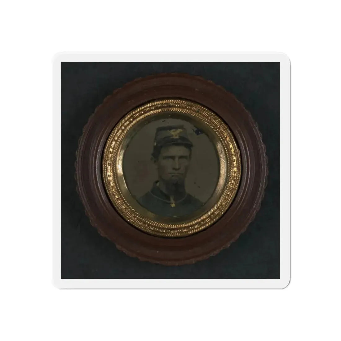 Unidentified Soldier In Union Uniform And Infantry Forage Cap (U.S. Civil War) Refrigerator Magnet 6 Inch Die-Cut - The Sticker Space