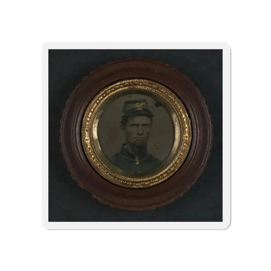 Unidentified Soldier In Union Uniform And Infantry Forage Cap (U.S. Civil War) Refrigerator Magnet 6 Inch Die-Cut - The Sticker Space