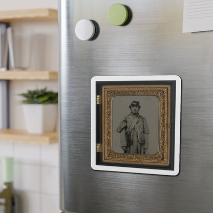 Unidentified Soldier In Union Uniform And Kepi With Canteen (U.S. Civil War) Refrigerator Magnet-The Sticker Space