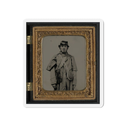 Unidentified Soldier In Union Uniform And Kepi With Canteen (U.S. Civil War) Refrigerator Magnet-5" x 5"-The Sticker Space