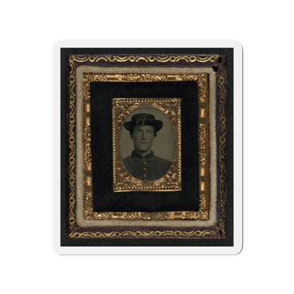 Unidentified Soldier In Union Uniform And Officer Hat Cords (U.S. Civil War) Refrigerator Magnet-3" x 3"-The Sticker Space