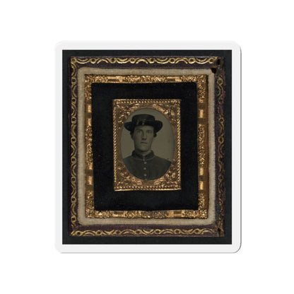 Unidentified Soldier In Union Uniform And Officer Hat Cords (U.S. Civil War) Refrigerator Magnet-4" x 4"-The Sticker Space