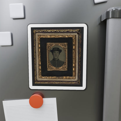 Unidentified Soldier In Union Uniform And Officer Hat Cords (U.S. Civil War) Refrigerator Magnet-The Sticker Space