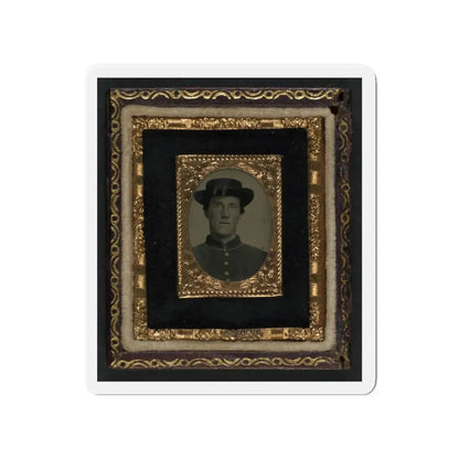 Unidentified Soldier In Union Uniform And Officer Hat Cords (U.S. Civil War) Refrigerator Magnet 4 Inch Die-Cut - The Sticker Space
