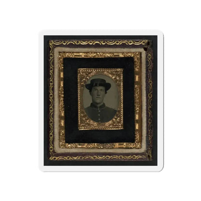 Unidentified Soldier In Union Uniform And Officer Hat Cords (U.S. Civil War) Refrigerator Magnet 5 Inch Die-Cut - The Sticker Space