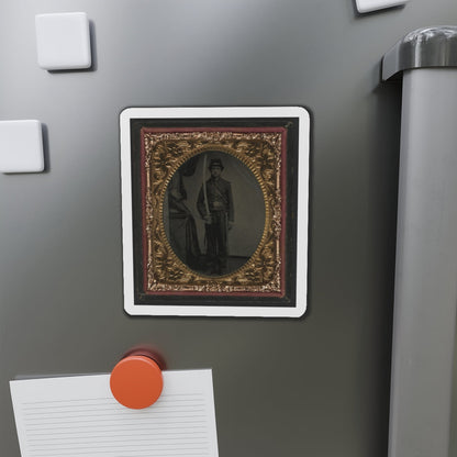 Unidentified Soldier In Union Uniform And Shoulder Scales With Sword (U.S. Civil War) Refrigerator Magnet-The Sticker Space