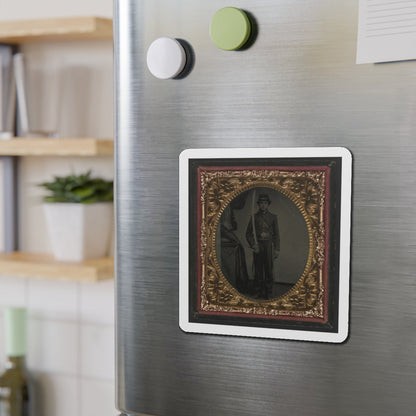 Unidentified Soldier In Union Uniform And Shoulder Scales With Sword (U.S. Civil War) Refrigerator Magnet-The Sticker Space