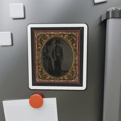 Unidentified Soldier In Union Uniform And Shoulder Scales With Sword (U.S. Civil War) Refrigerator Magnet-The Sticker Space