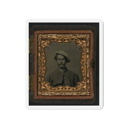 Unidentified Soldier In Union Uniform And Slouch Hat 001 (U.S. Civil War) Refrigerator Magnet 5 Inch Die-Cut - The Sticker Space