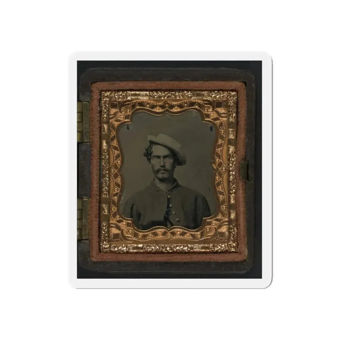 Unidentified Soldier In Union Uniform And Slouch Hat 001 (U.S. Civil War) Refrigerator Magnet 6 Inch Die-Cut - The Sticker Space