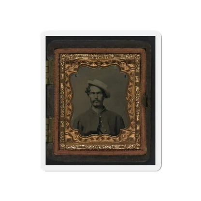 Unidentified Soldier In Union Uniform And Slouch Hat 001 (U.S. Civil War) Refrigerator Magnet 6 Inch Die-Cut - The Sticker Space