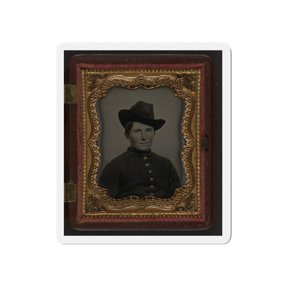 Unidentified Soldier In Union Uniform And Slouch Hat 002 (U.S. Civil War) Refrigerator Magnet-5" x 5"-The Sticker Space