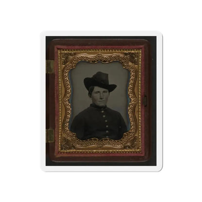 Unidentified Soldier In Union Uniform And Slouch Hat 002 (U.S. Civil War) Refrigerator Magnet 6 Inch Die-Cut - The Sticker Space