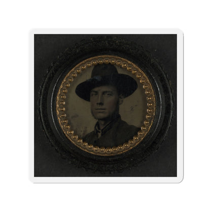 Unidentified Soldier In Union Uniform And Slouch Hat 003 (U.S. Civil War) Refrigerator Magnet-2" x 2"-The Sticker Space