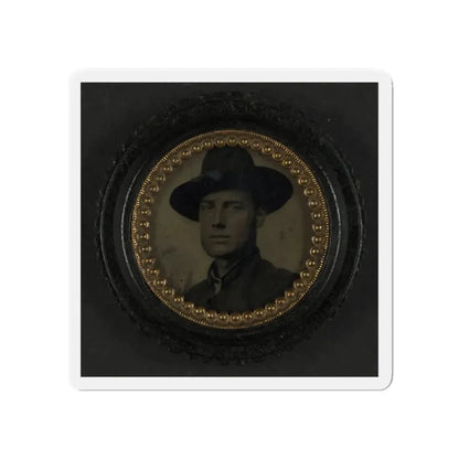 Unidentified Soldier In Union Uniform And Slouch Hat 003 (U.S. Civil War) Refrigerator Magnet 5 Inch Die-Cut - The Sticker Space
