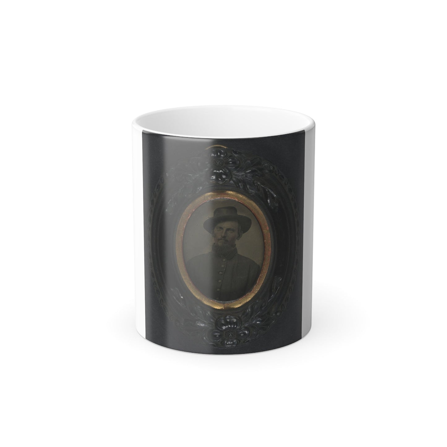 Unidentified Soldier in Union Uniform and Slouch Hat (U.S. Civil War) Color Morphing Mug 11oz-11oz-The Sticker Space