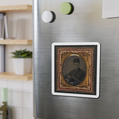 Unidentified Soldier In Union Uniform With 1842 Aston Johnson Pistol (U.S. Civil War) Refrigerator Magnet-The Sticker Space