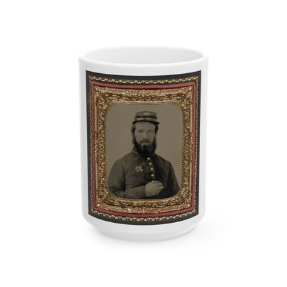 Unidentified Soldier In Union Uniform With 6th Corps Badge (U.S. Civil War) White Coffee Mug-15oz-The Sticker Space