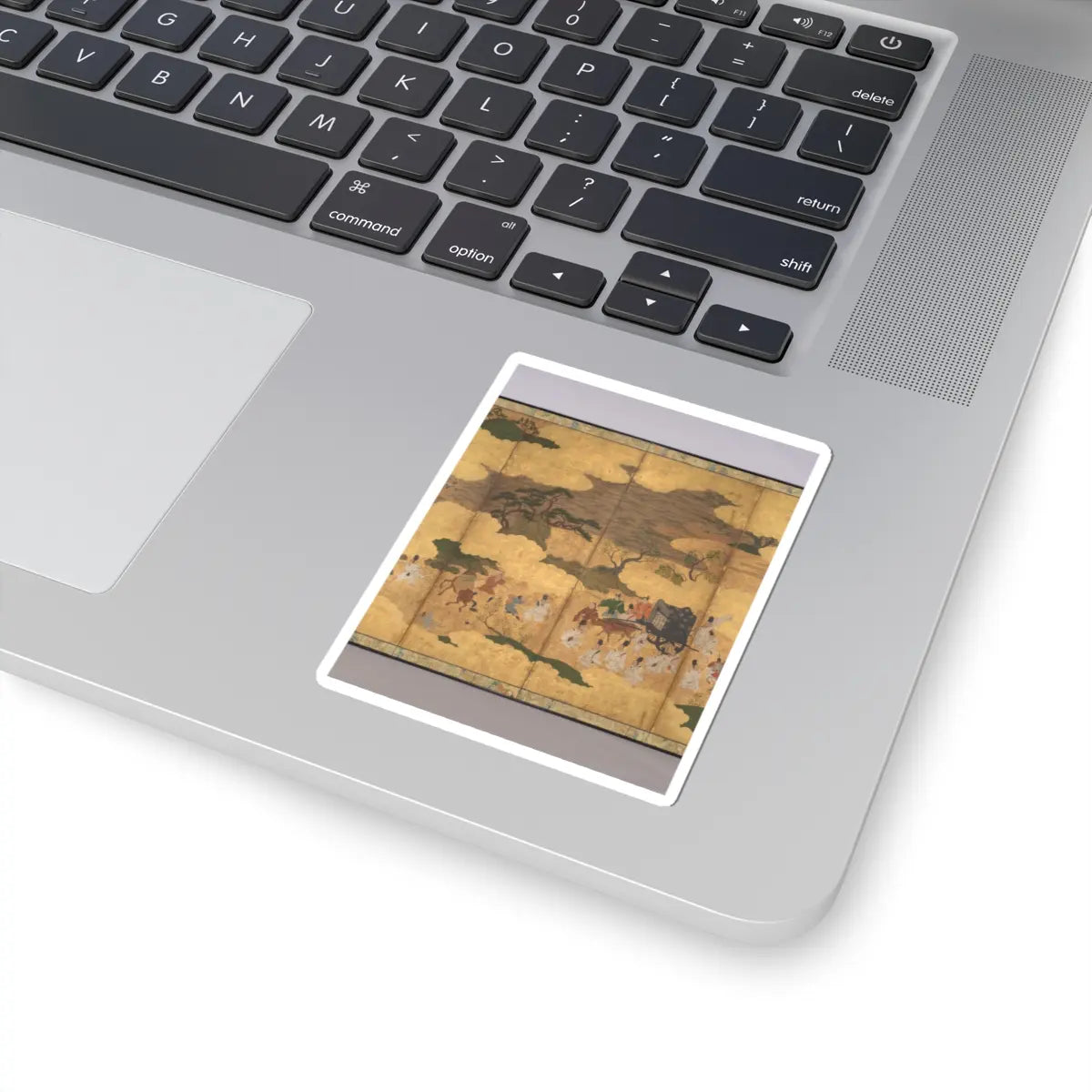 Unidentified - Sugawara no Michizane Being Exiled to Dazaifu - early 17th century v3 - STICKER Vinyl Kiss-Cut Decal