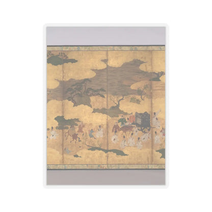 Unidentified - Sugawara no Michizane Being Exiled to Dazaifu - early 17th century v3 - STICKER Vinyl Kiss-Cut Decal