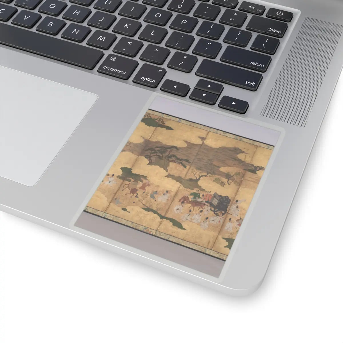 Unidentified - Sugawara no Michizane Being Exiled to Dazaifu - early 17th century v3 - STICKER Vinyl Kiss-Cut Decal