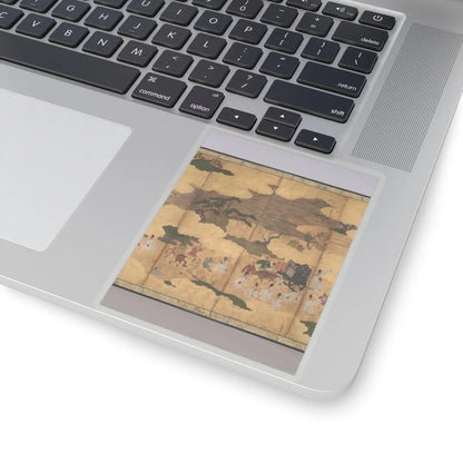 Unidentified - Sugawara no Michizane Being Exiled to Dazaifu - early 17th century v3 - STICKER Vinyl Kiss-Cut Decal