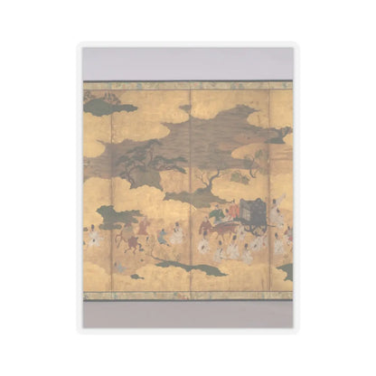 Unidentified - Sugawara no Michizane Being Exiled to Dazaifu - early 17th century v3 - STICKER Vinyl Kiss-Cut Decal
