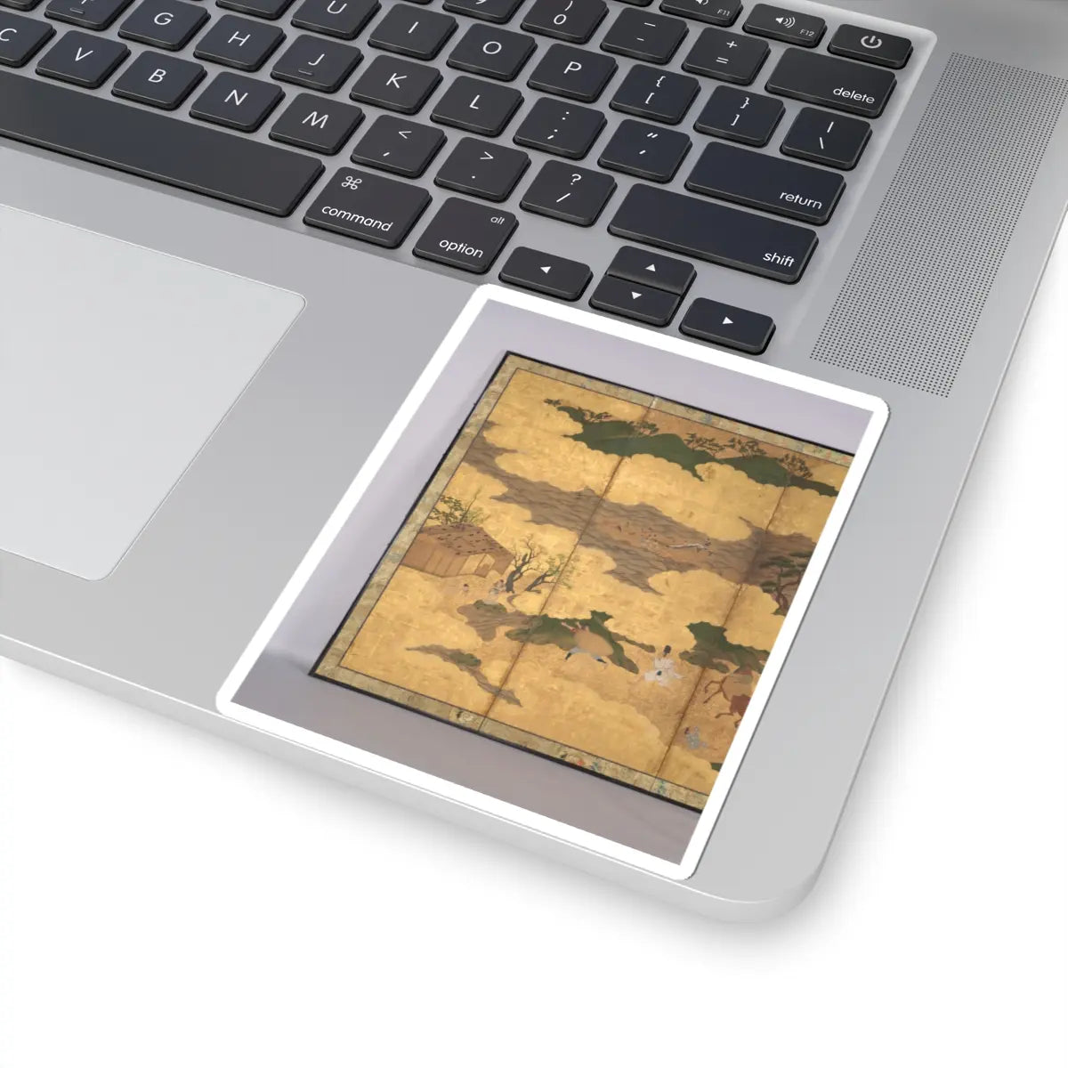 Unidentified - Sugawara no Michizane Being Exiled to Dazaifu - early 17th century v4 - STICKER Vinyl Kiss-Cut Decal