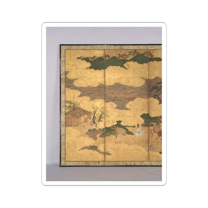 Unidentified - Sugawara no Michizane Being Exiled to Dazaifu - early 17th century v4 - STICKER Vinyl Kiss-Cut Decal