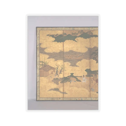 Unidentified - Sugawara no Michizane Being Exiled to Dazaifu - early 17th century v4 - STICKER Vinyl Kiss-Cut Decal