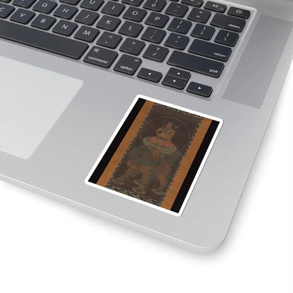 Unidentified - The Bodhisattva Monju (Manjushri) with Five Topknots - 14th century v1 - STICKER Vinyl Kiss-Cut Decal