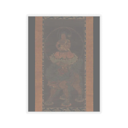 Unidentified - The Bodhisattva Monju (Manjushri) with Five Topknots - 14th century v1 - STICKER Vinyl Kiss-Cut Decal