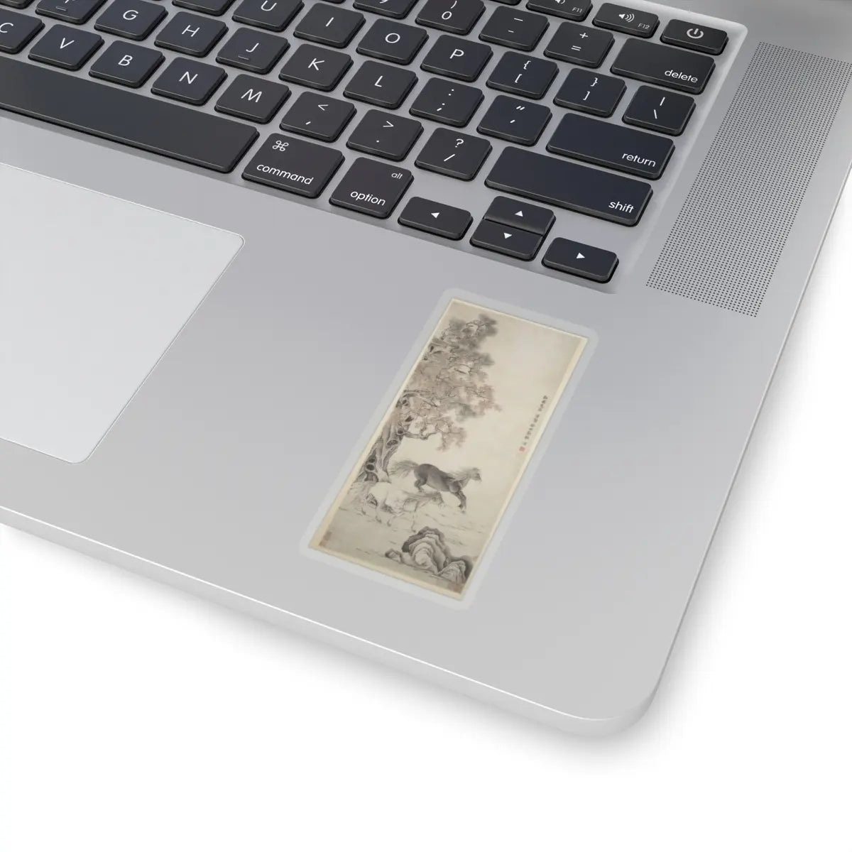 Unidentified - Two Horses - dated 1793 - STICKER Vinyl Kiss-Cut Decal