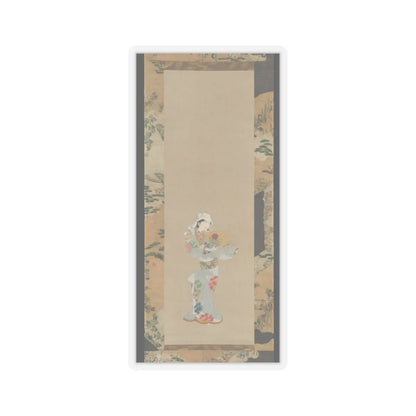 Unidentified - Wakashu (Male Youth) Dancer with a Fan - ca. 1670–80 v1 - STICKER Vinyl Kiss-Cut Decal