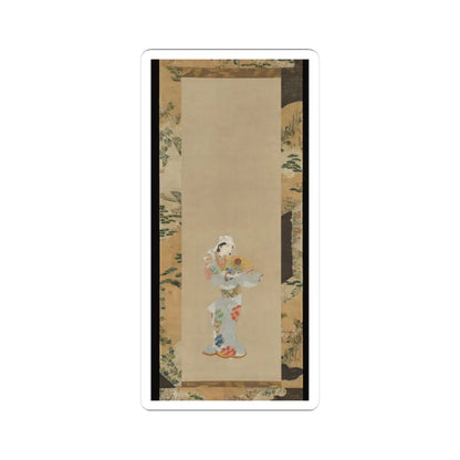 Unidentified - Wakashu (Male Youth) Dancer with a Fan - ca. 1670–80 v1 - STICKER Vinyl Kiss-Cut Decal
