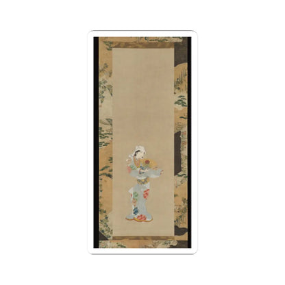 Unidentified - Wakashu (Male Youth) Dancer with a Fan - ca. 1670–80 v1 - STICKER Vinyl Kiss-Cut Decal