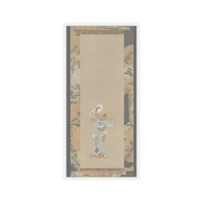 Unidentified - Wakashu (Male Youth) Dancer with a Fan - ca. 1670–80 v1 - STICKER Vinyl Kiss-Cut Decal