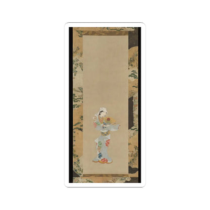 Unidentified - Wakashu (Male Youth) Dancer with a Fan - ca. 1670–80 v1 - STICKER Vinyl Kiss-Cut Decal