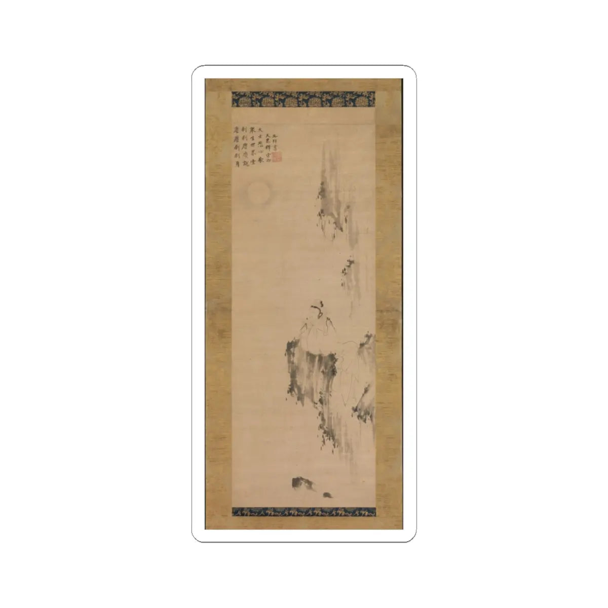 Unidentified - White-Robed Guanyin - late 14th century v1 - STICKER Vinyl Kiss-Cut Decal